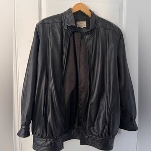 Vintage Maxima For Saks Fifth Ave Soft Leather Jacket - Large